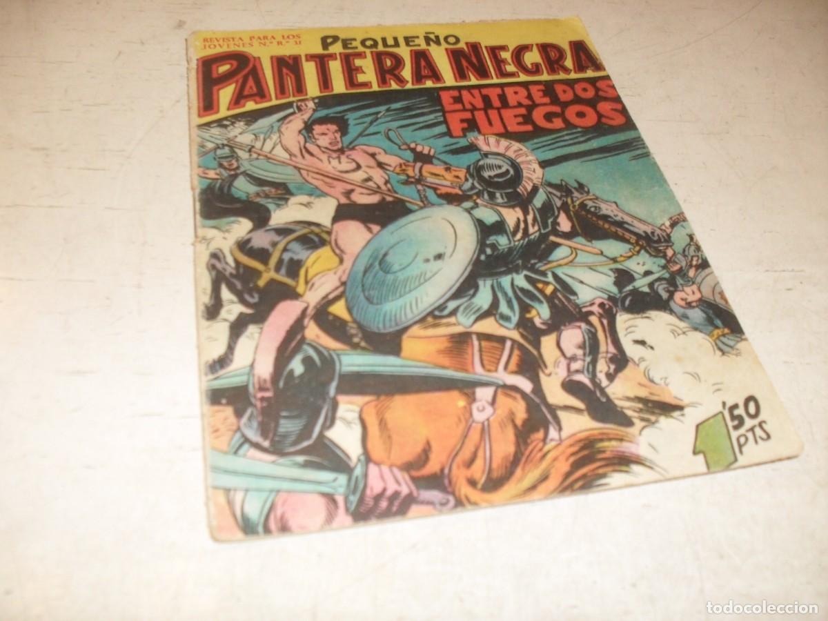 Tebeos: (ORIGINAL),PEQUE&Ntilde;O PANTERA NEGRA N&ordm; 107,ENTRE DOS FUEGOS,DE 329,MAGA,1956