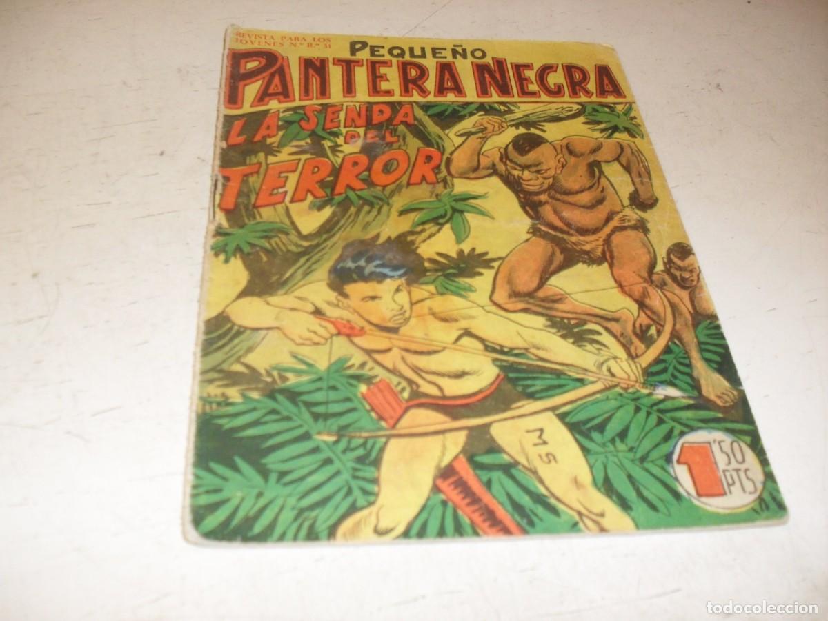 Tebeos: (ORIGINAL),PEQUE&Ntilde;O PANTERA NEGRA N&ordm; 95,LA SENDA DEL TERROR,DE 329,MAGA,1956