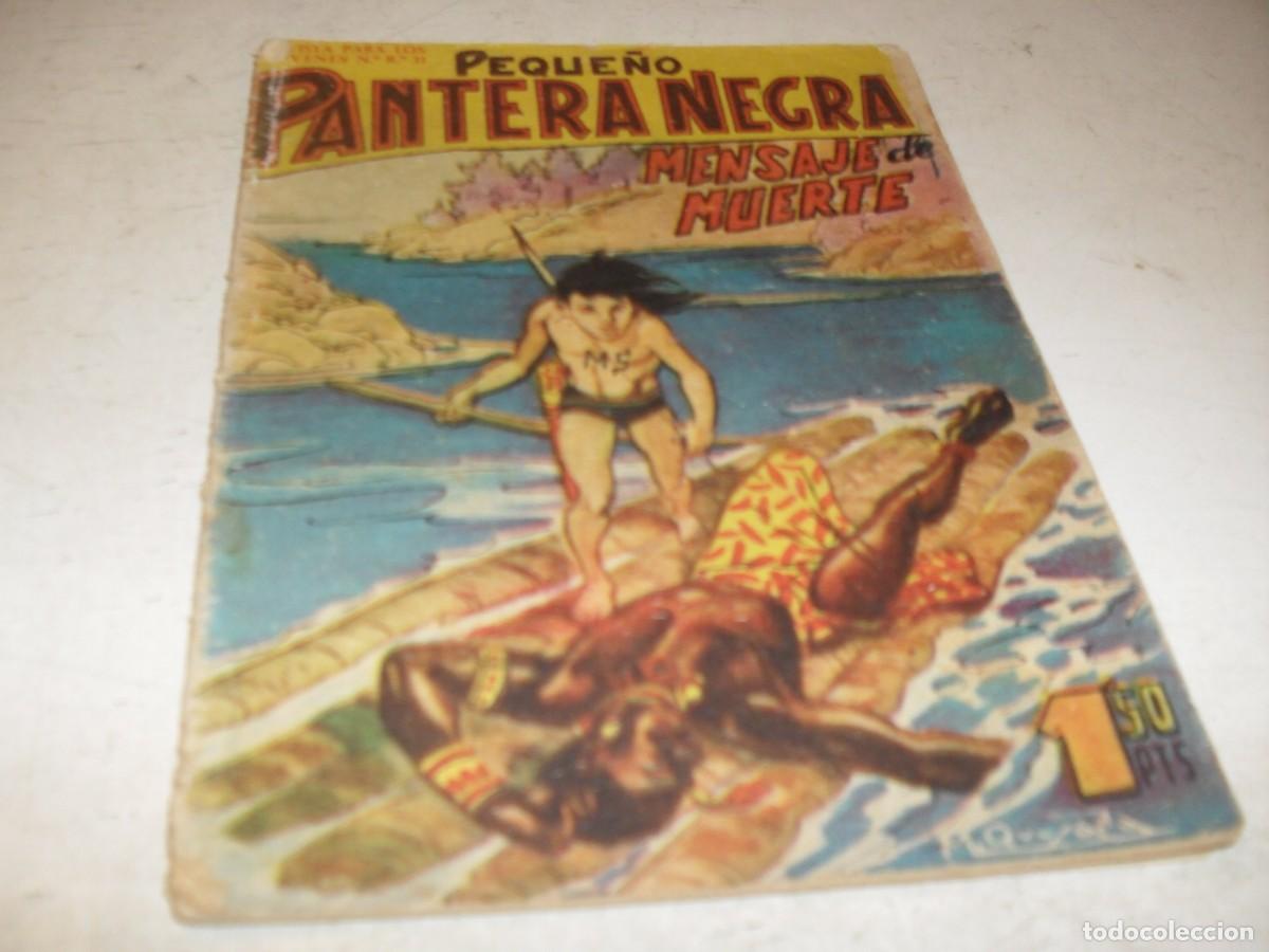 Tebeos: (ORIGINAL),PEQUE&Ntilde;O PANTERA NEGRA N&ordm; 82,MENSAJE DE MUERTE,DE 329,MAGA,1956