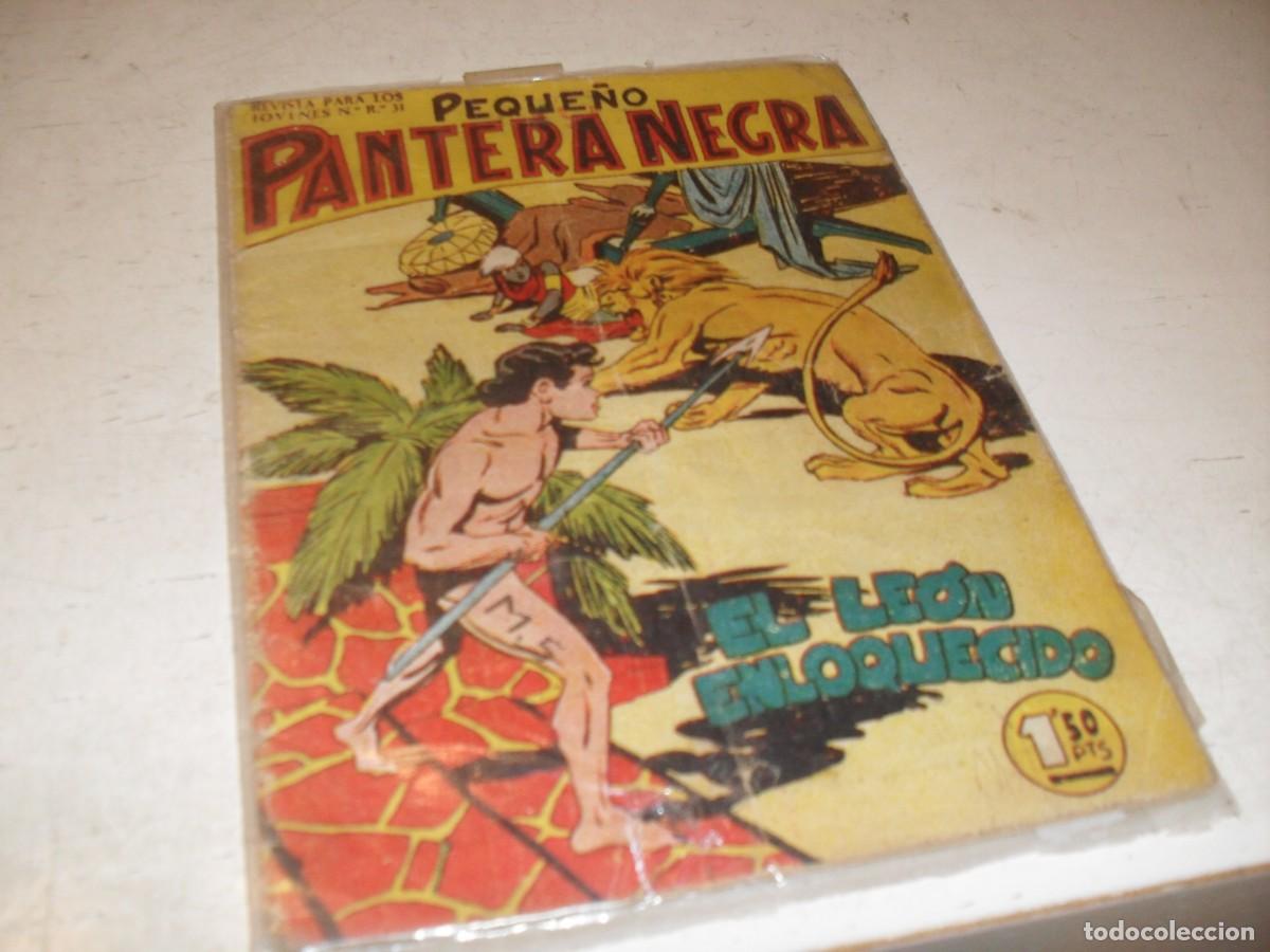 Tebeos: (ORIGINAL),PEQUE&Ntilde;O PANTERA NEGRA N&ordm; 61,EL LEON ENLOQUECIDO,DE 329,MAGA,1956