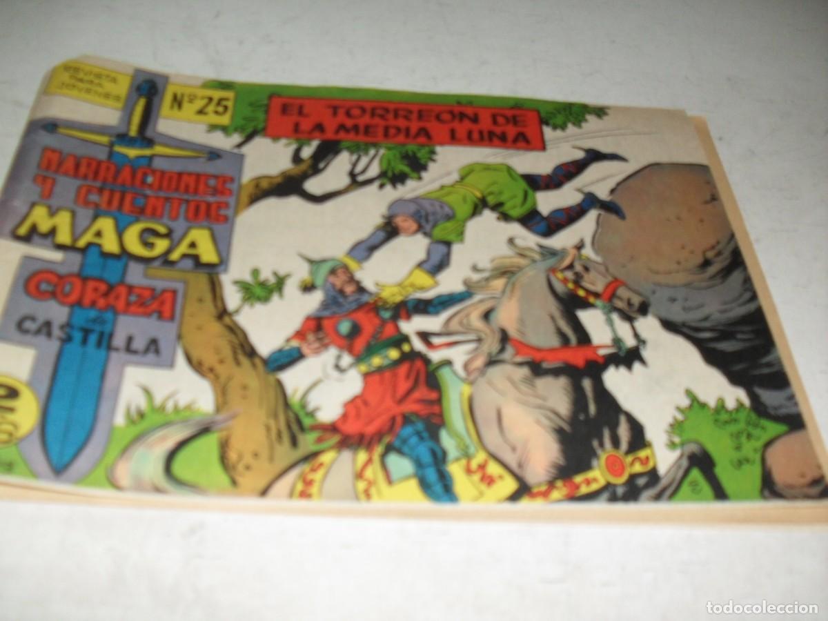 Tebeos: (ORIGINAL),CORAZA DE CASTILLA N&ordm; 25,EL TORREON DE LA MEDIA LUNA,DE 42.MAGA,1964