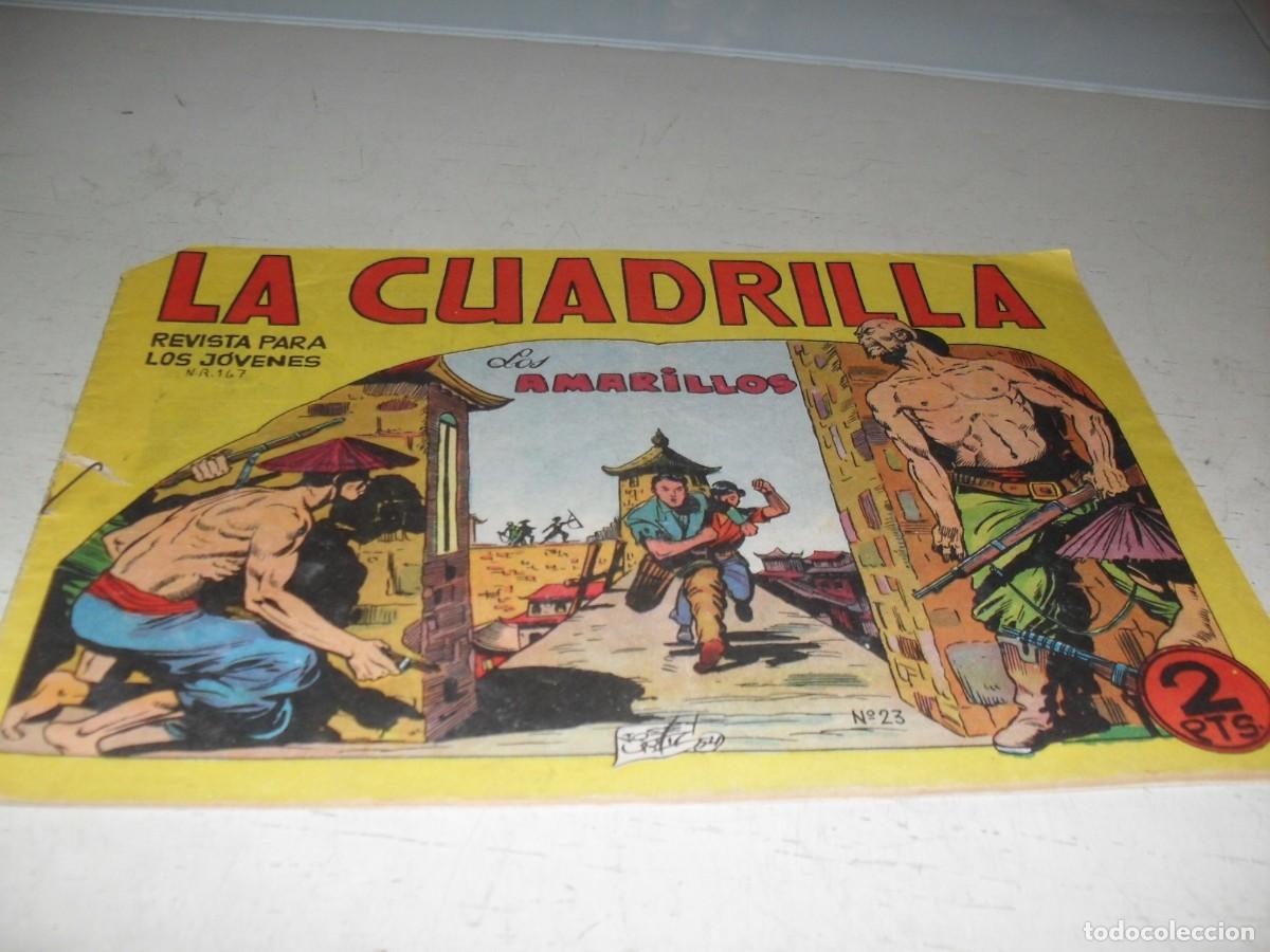 Tebeos: (ORIGINAL),LA CUADRILLA N&ordm; 23,LOS AMARILLOS,DE JOSE ORTIZ,DE 45.MAGA,1961