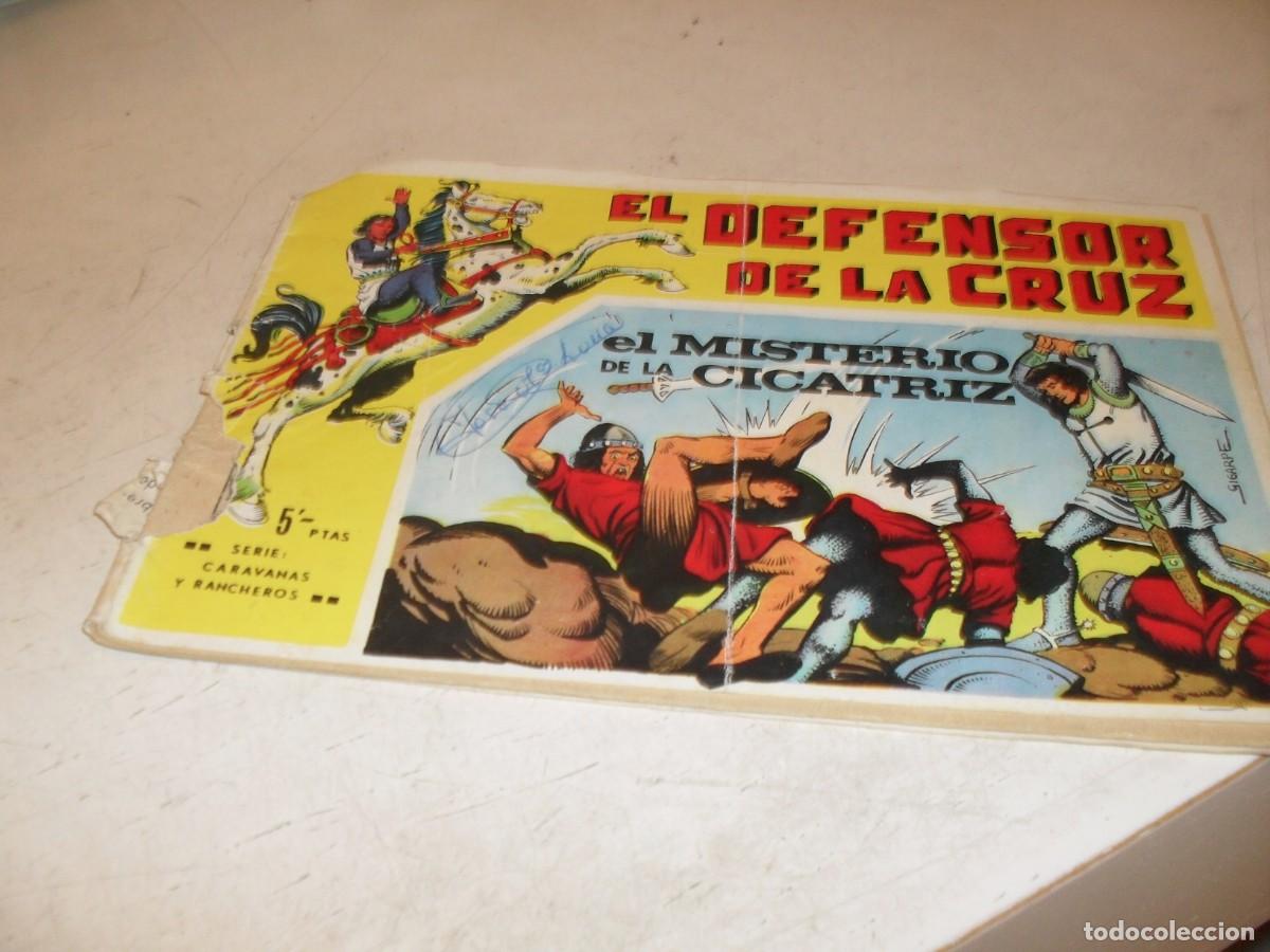Tebeos: (ORIGINAL),EL DEFENSOR DE LA CRUZ N&ordm; 4,EL MISTERIO DE LA CICATRIZ,DE GIGARPE ,DE 20.MAGA,1964