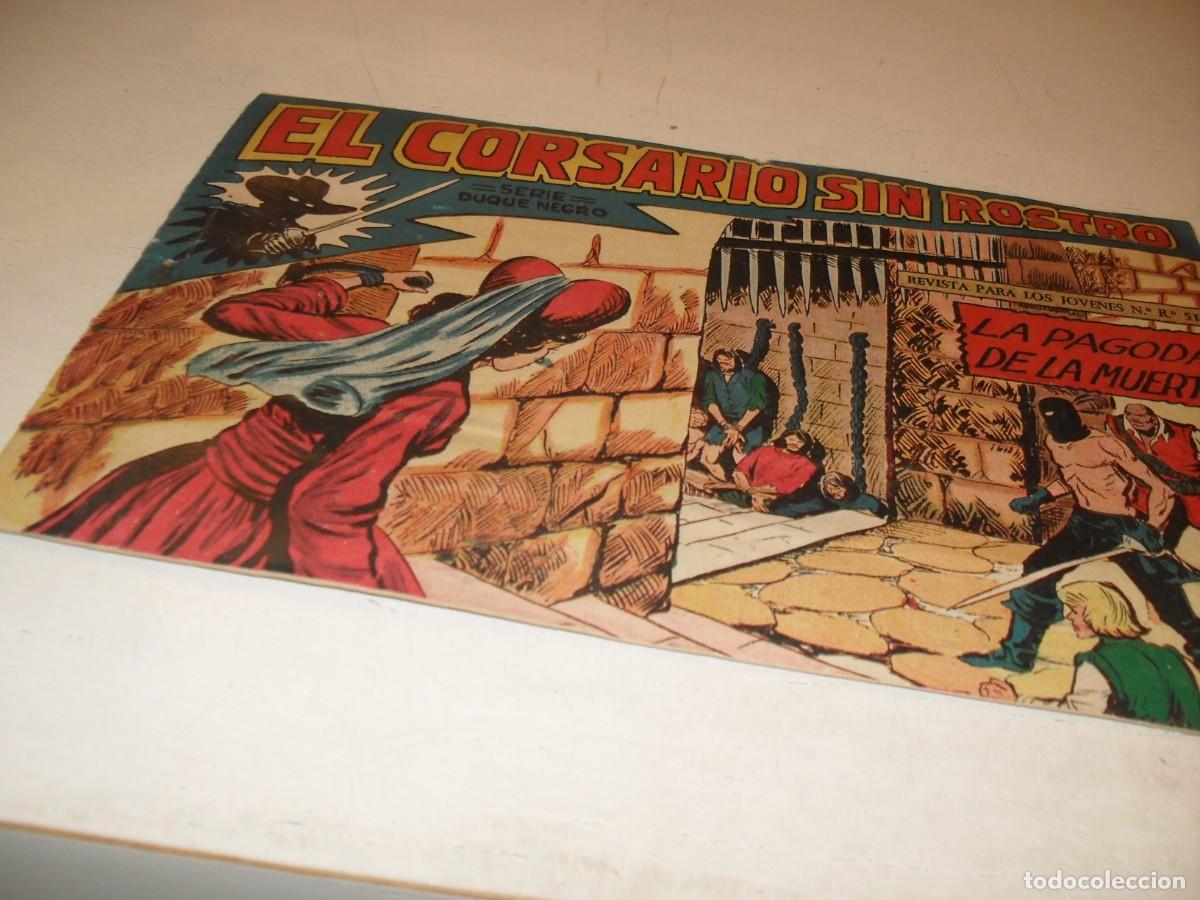 Tebeos: (ORIGINAL),EL CORSARIO SIN ROSTRO,N&ordm; 41,ULTIMOS N&ordm;,LA PAGODA DE LA MUERTE,DE 42,DE M.GAGO.MAGA,1959
