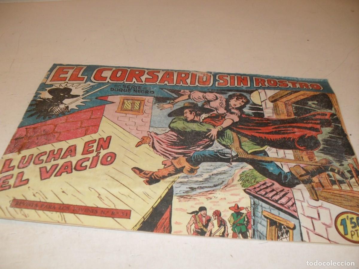 Tebeos: (ORIGINAL),EL CORSARIO SIN ROSTRO,N&ordm; 36,LUCHA EN EL VACIO,DE 42,DE M.GAGO.MAGA,1959