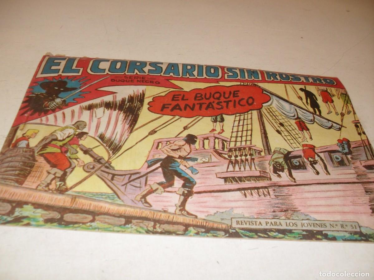 Tebeos: (ORIGINAL),EL CORSARIO SIN ROSTRO,N&ordm; 32,EL BUQUE FANTASTICO,DE 42,DE M.GAGO.MAGA,1959