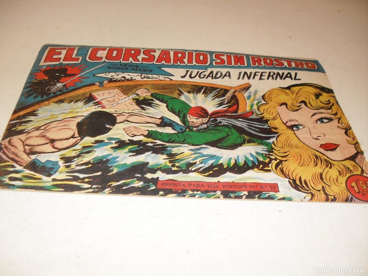 Tebeos: (ORIGINAL),EL CORSARIO SIN ROSTRO,N&ordm; 31,JUGADA INFERNAL,DE 42,DE M.GAGO.MAGA,1959