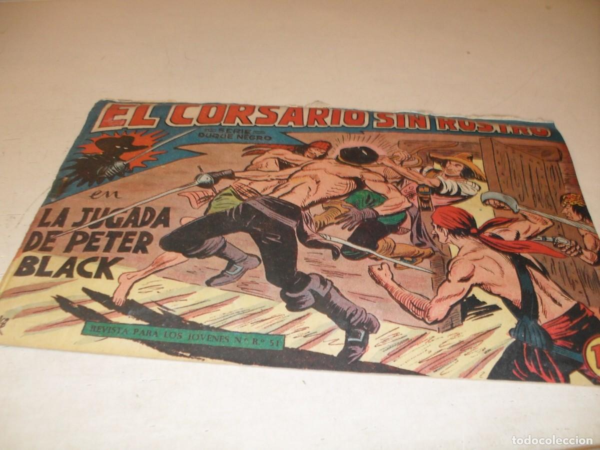 Tebeos: (ORIGINAL),EL CORSARIO SIN ROSTRO,N&ordm; 29,LA JUGADA DE PETER BLACK,DE 42,DE M.GAGO.MAGA,1959