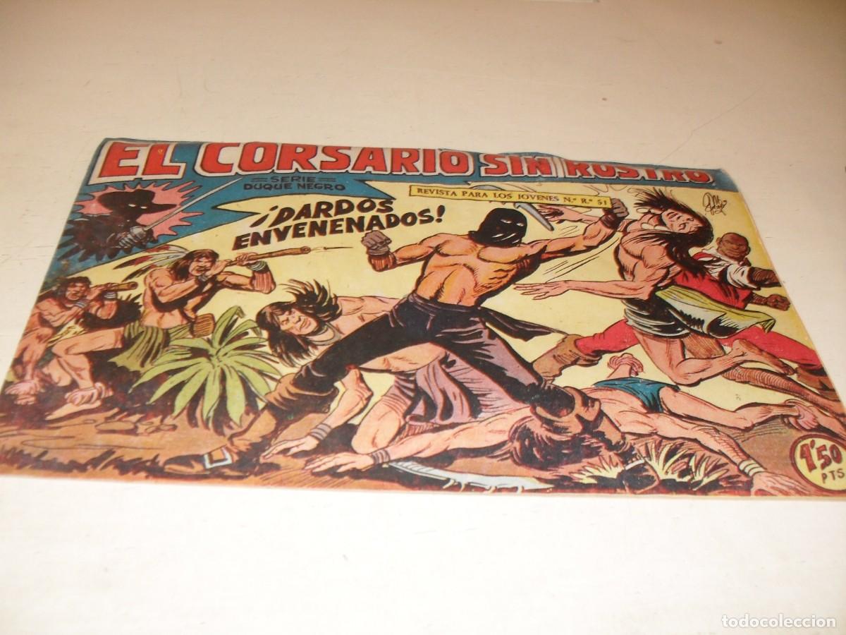 Tebeos: (ORIGINAL),EL CORSARIO SIN ROSTRO,N&ordm; 25,DARDOS ENVENENADOS,DE 42,DE M.GAGO.MAGA,1959