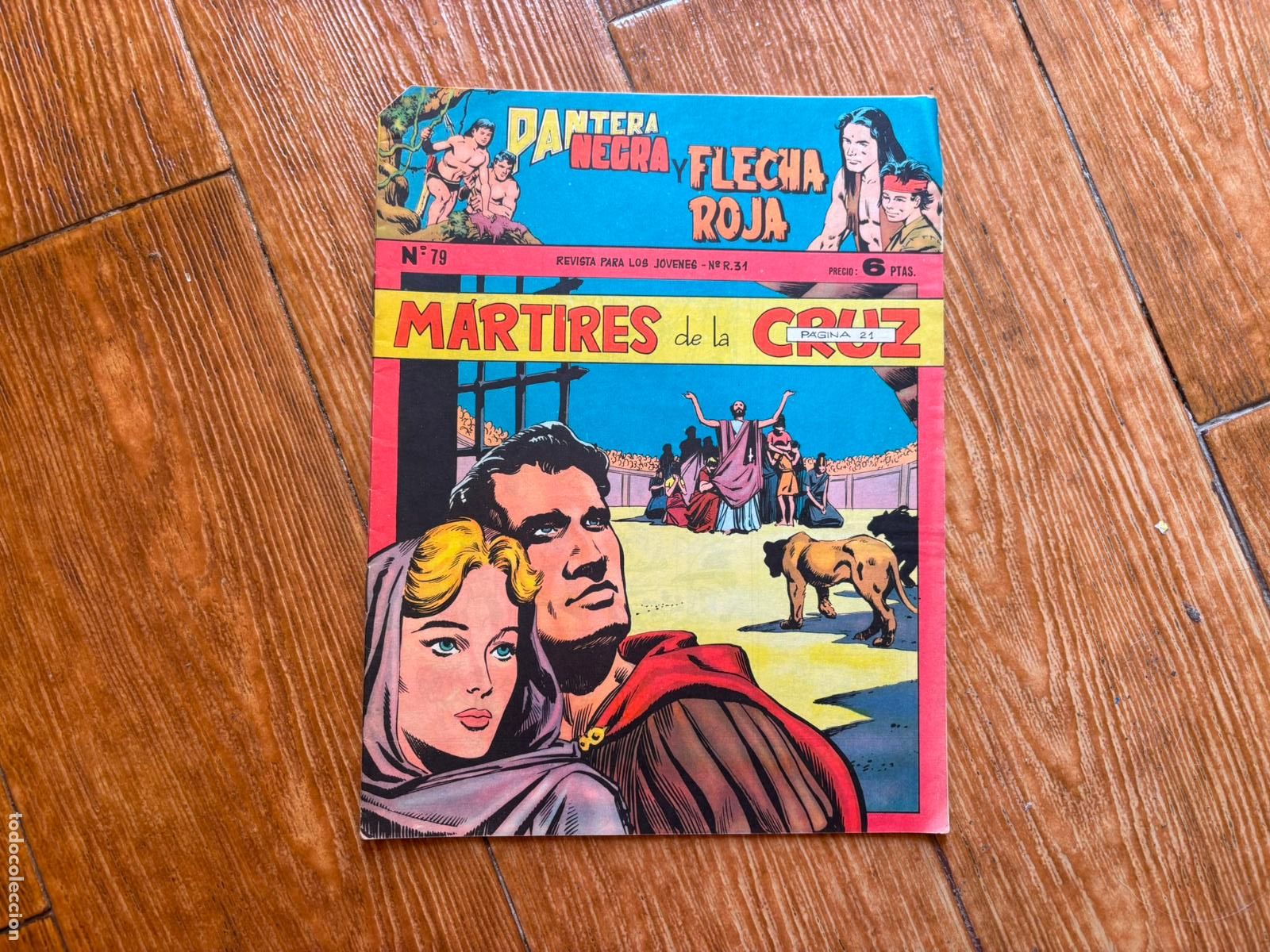 Tebeos: PANTERA NEGRA Y FLECHA ROJA REVISTA N&ordm; 79 ORIGINAL EDITORIAL MAGA