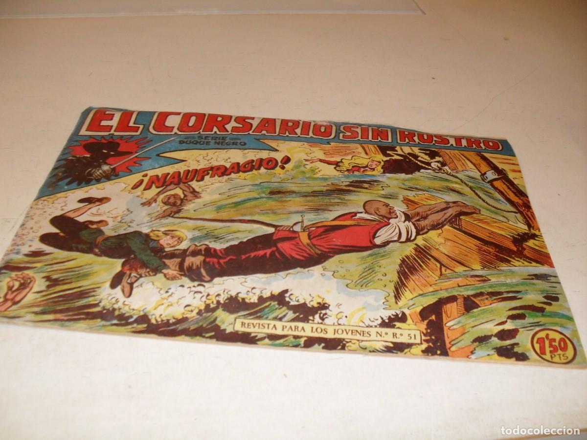 Tebeos: (ORIGINAL),EL CORSARIO SIN ROSTRO,N&ordm; 23,NAUFRAGOS,DE 42,DE M.GAGO.MAGA,1959