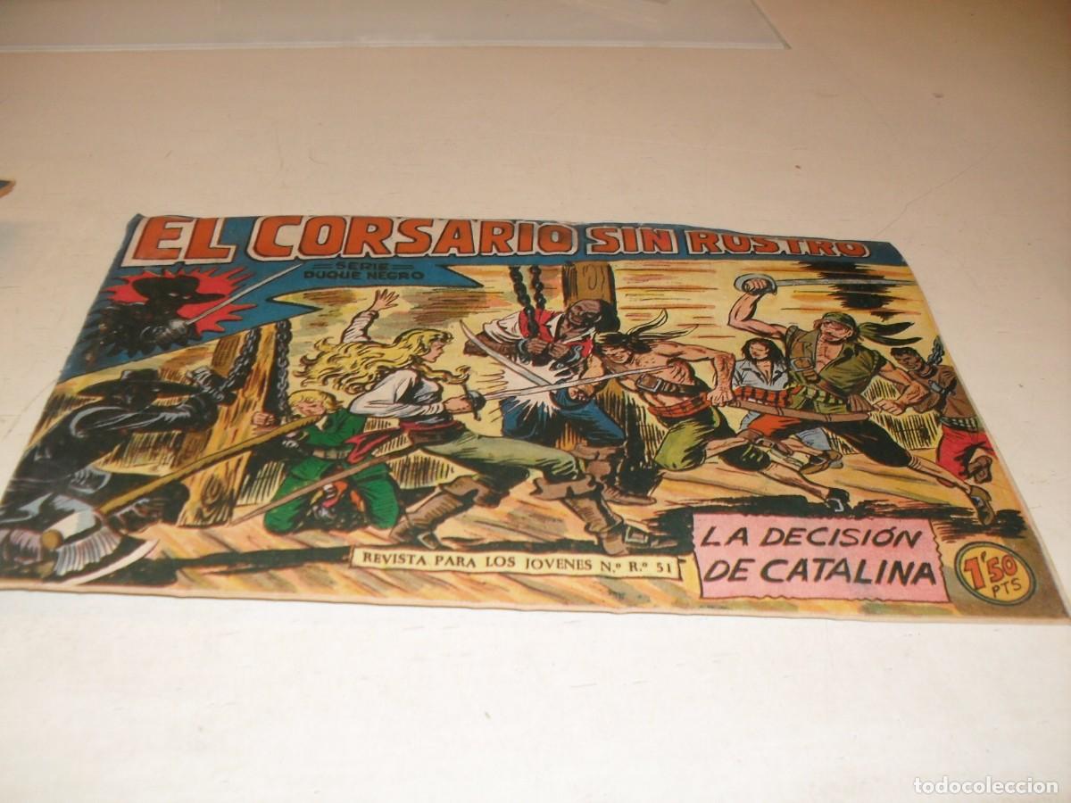 Tebeos: (ORIGINAL),EL CORSARIO SIN ROSTRO,N&ordm; 22,LA DECISION DE CATALINA,DE 42,DE M.GAGO.MAGA,1959