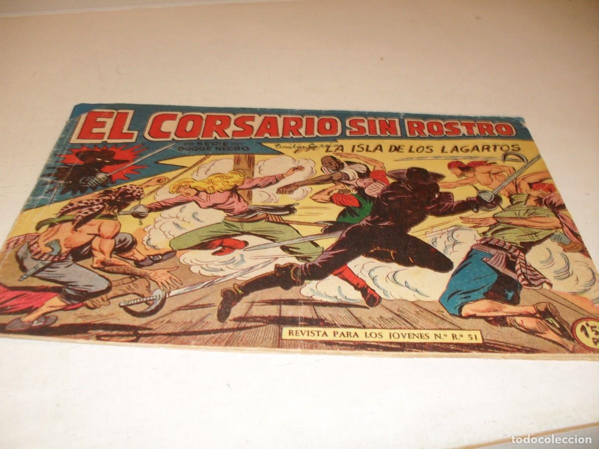 Tebeos: (ORIGINAL),EL CORSARIO SIN ROSTRO,N&ordm; 12,LA ISLA DE LOS LAGARTOS,DE 42,DE M.GAGO.MAGA,1959