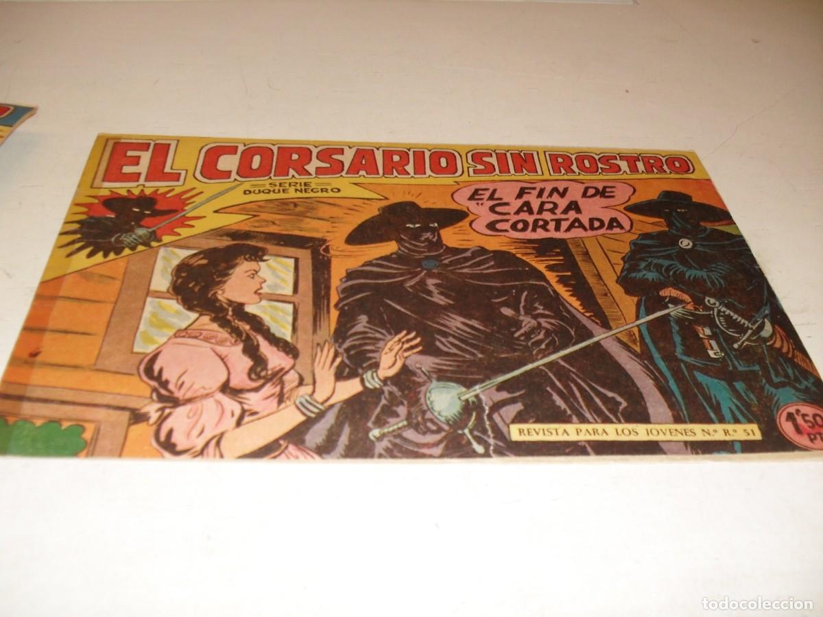Tebeos: (ORIGINAL),EL CORSARIO SIN ROSTRO,N&ordm; 10,EL FIN DE CARA CORTADA,DE 42,DE M.GAGO.MAGA,1959