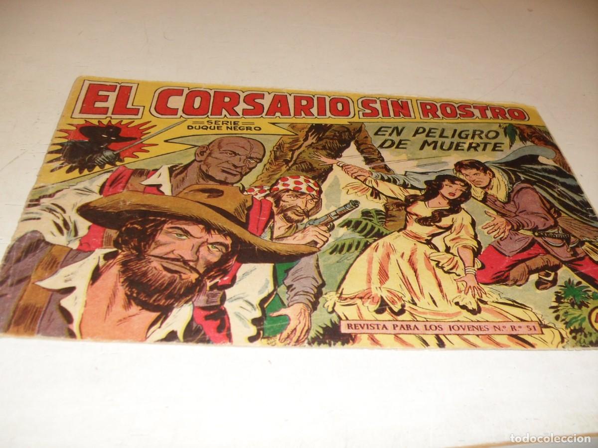 Tebeos: (ORIGINAL),EL CORSARIO SIN ROSTRO,N&ordm; 9,EN PELIGRO DE MUERTE,DE 42,DE M.GAGO.MAGA,1959