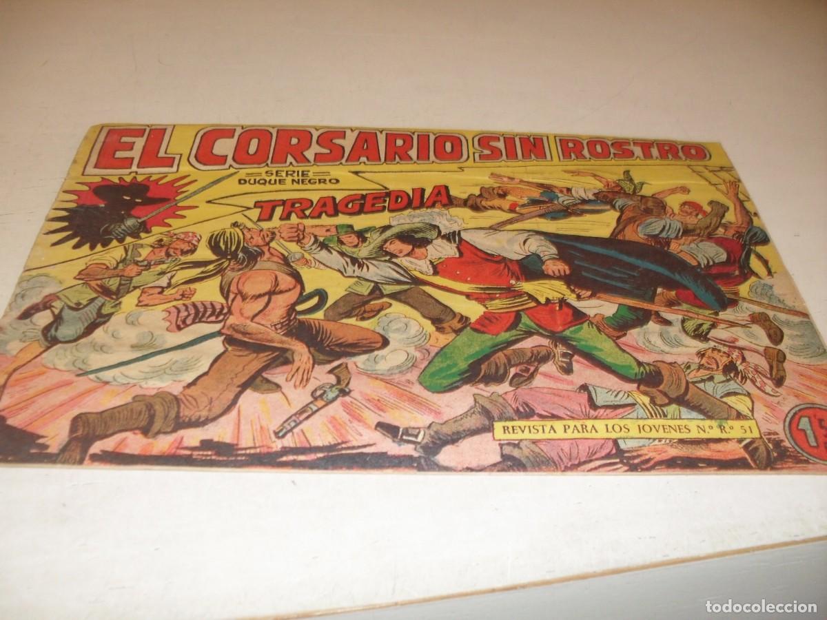 Tebeos: (ORIGINAL),EL CORSARIO SIN ROSTRO,N&ordm; 6,TRAGEDIA,DE 42,DE M.GAGO.MAGA,1959