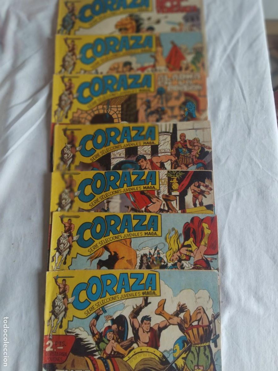 Tebeos: 55 NUMEROS DE CORAZA MAGA 1962. - Foto 4
