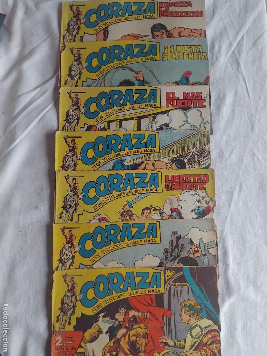 Tebeos: 55 NUMEROS DE CORAZA MAGA 1962. - Foto 6