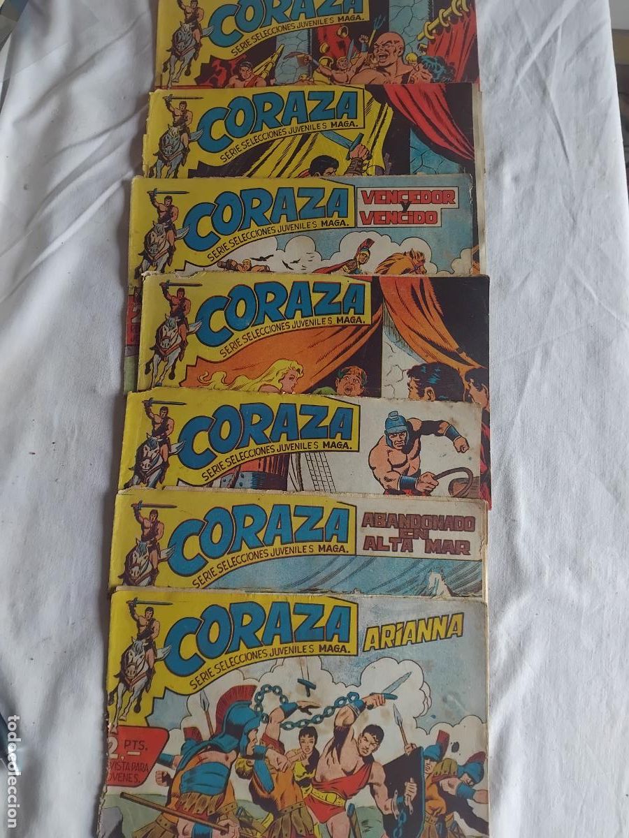 Tebeos: 55 NUMEROS DE CORAZA MAGA 1962. - Foto 7