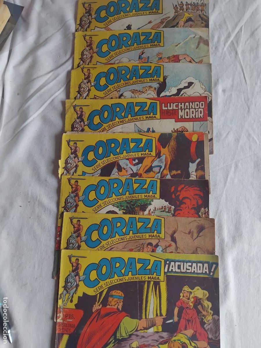 Tebeos: 55 NUMEROS DE CORAZA MAGA 1962. - Foto 8