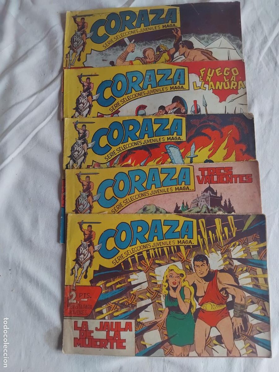 Tebeos: 55 NUMEROS DE CORAZA MAGA 1962. - Foto 9
