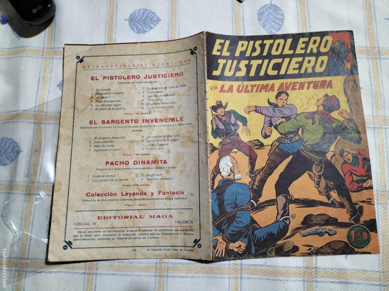 Tebeos: maga,- el pistolero justiciero n&ordm; 12 ultimo.