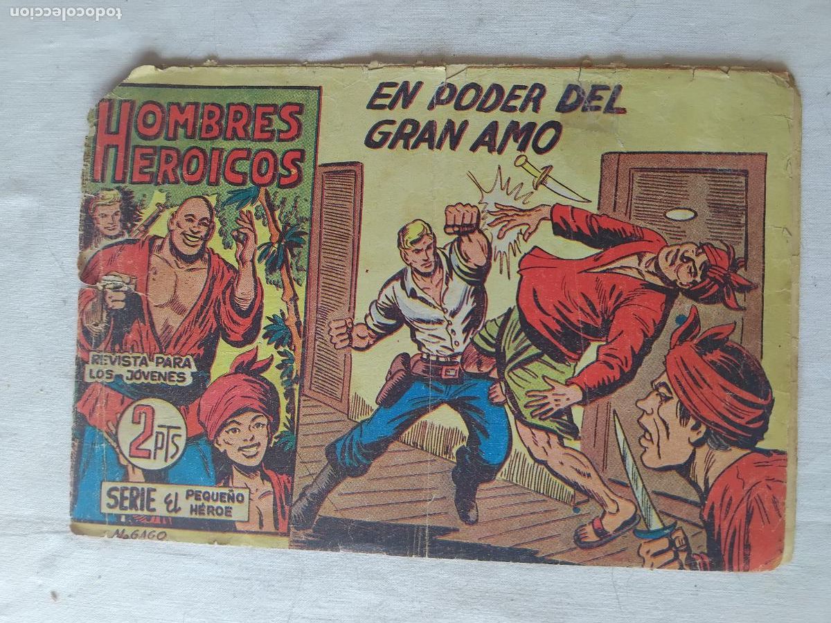 Tebeos: HOMBRES HEROICOS N&ordm; 8. EN PODER DEL GRAN AMO. SERIE EL PEQUE&Ntilde;O HEROE. GAGO. ORIGINAL. EDITORIAL MAGA