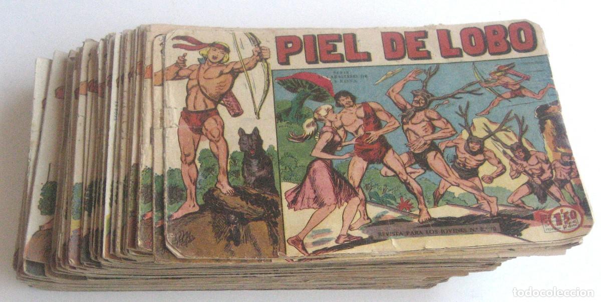 Tebeos: PIEL DE LOBO ORIGINALES MAGA 1959 LOTE 91 C&Oacute;MICS TODOS ORIGINALES EN BUEN ESTADO