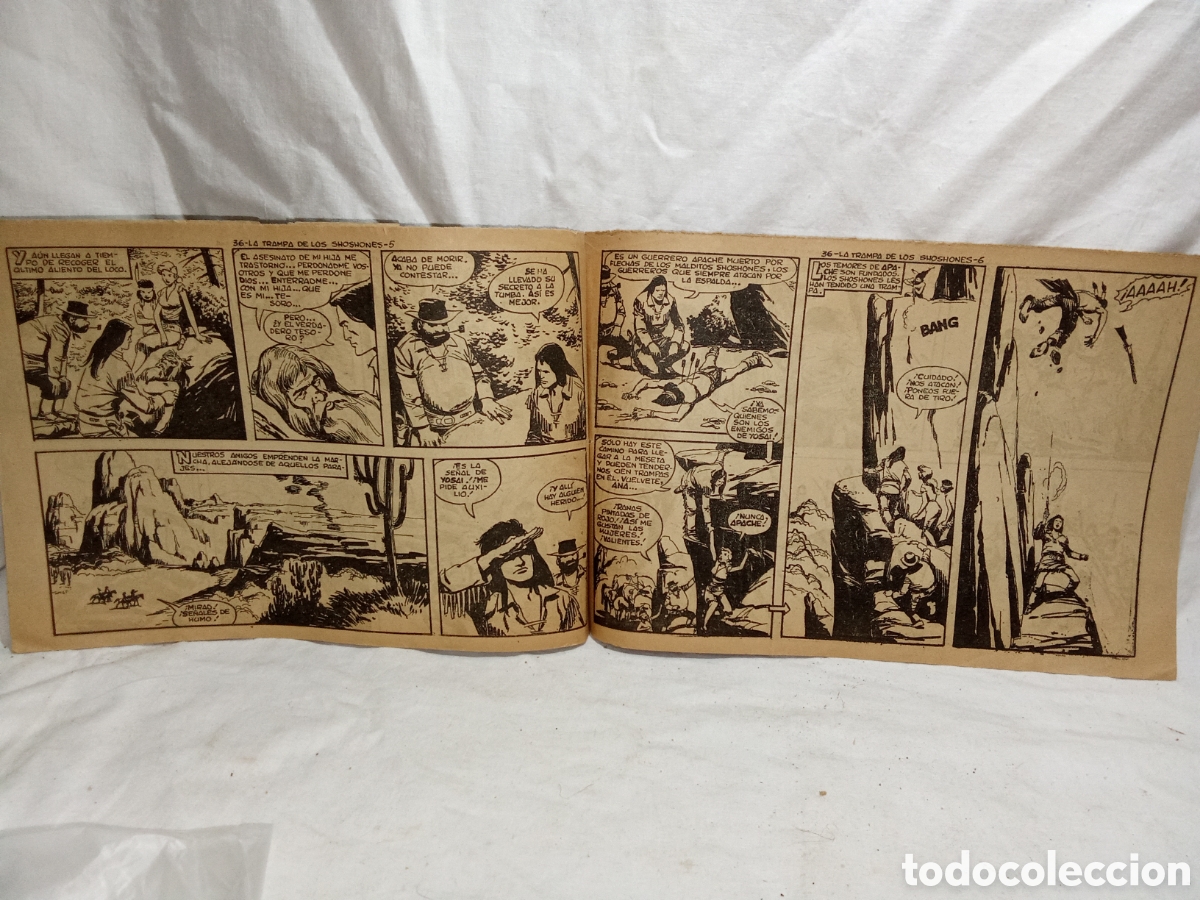 Tebeos: APACHE, LAS TRAMPAS DE LOS SHOSHONES, EDITORIAL MAGA ORIGINAL - Foto 3