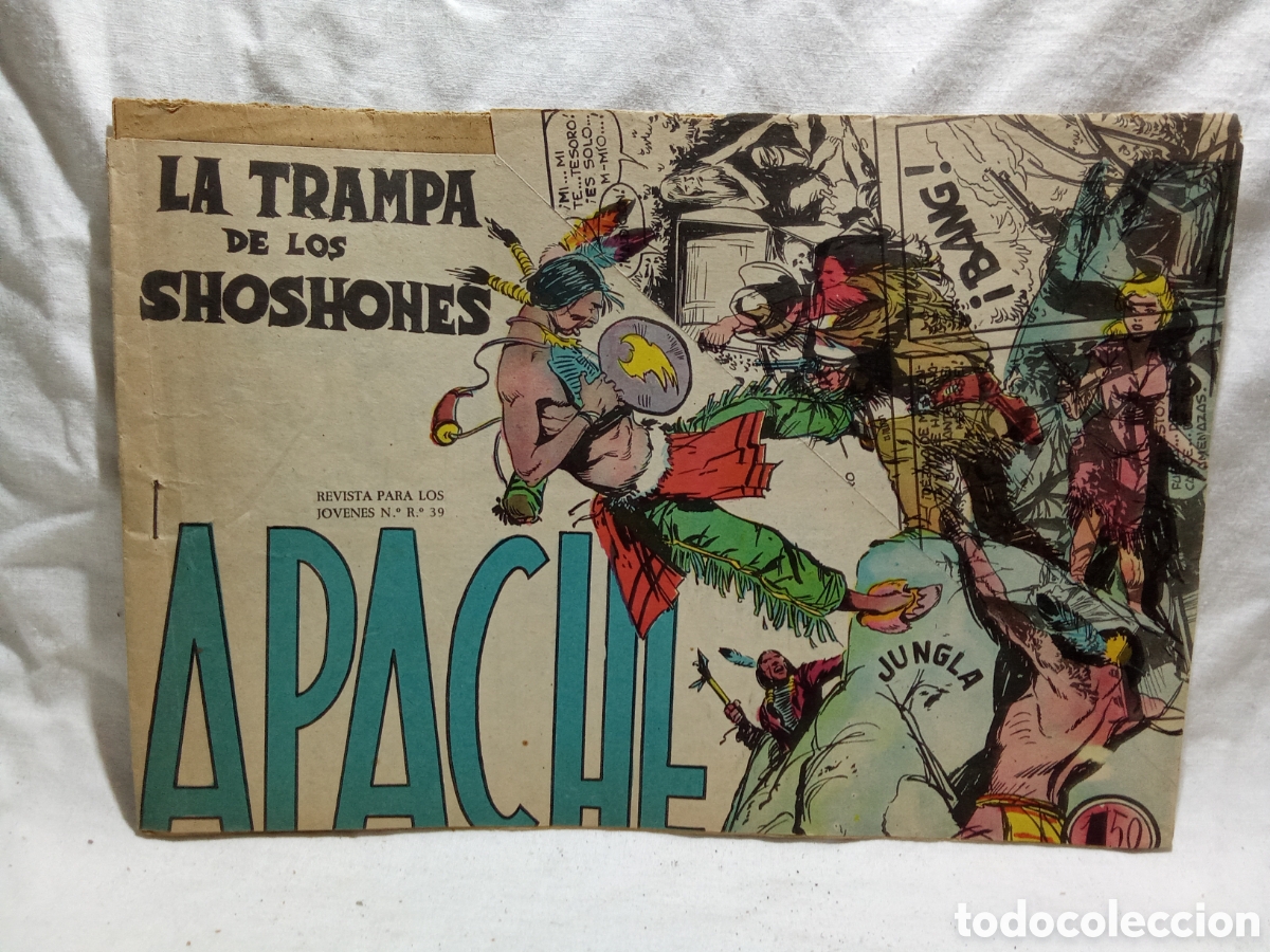 Tebeos: APACHE, LAS TRAMPAS DE LOS SHOSHONES, EDITORIAL MAGA ORIGINAL