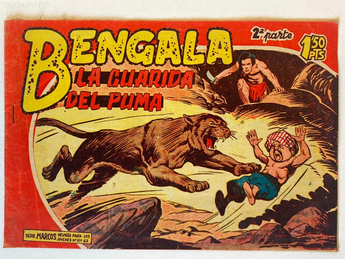Tebeos: BENGALA, LA GUARIDA DEL PUMA N&ordm;38 - ORIGINAL