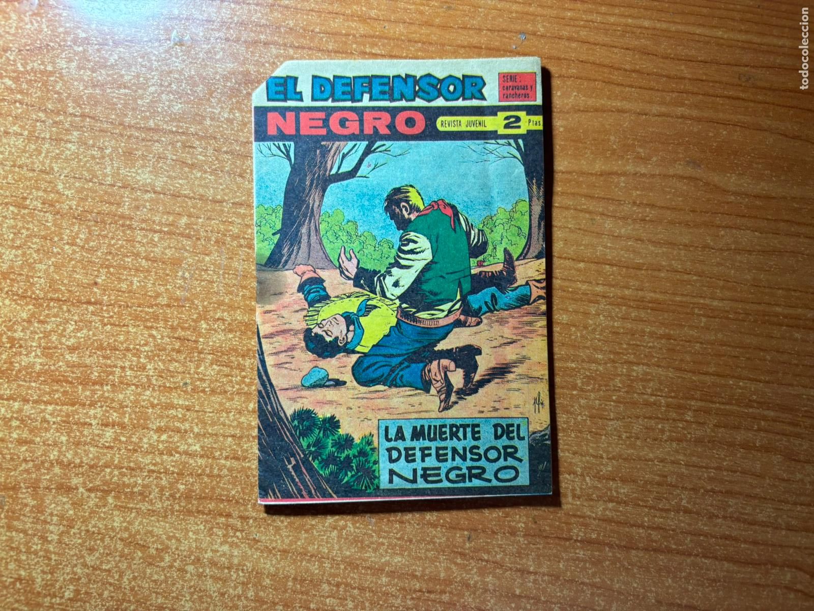 Tebeos: EL DEFENSOR NEGRO N&ordm; 61 EDITORIAL MAGA 1961 ORIGINAL ULTIMO NUMERO