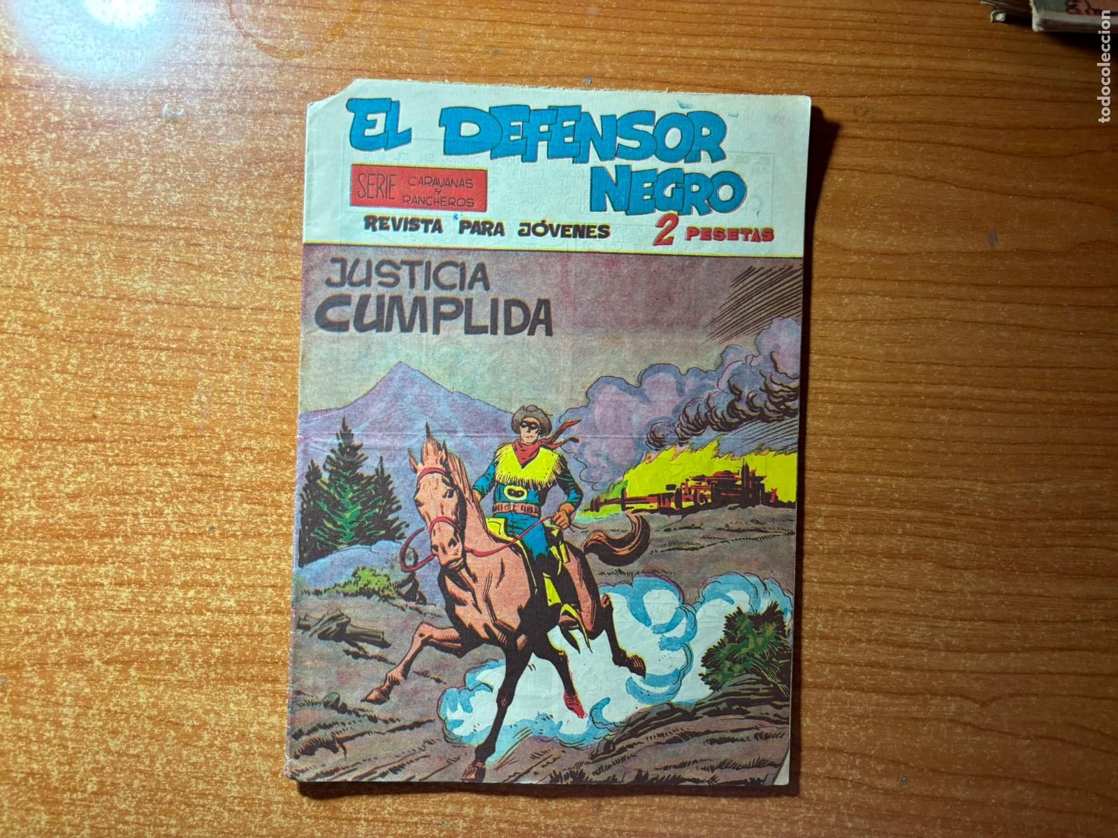 Tebeos: EL DEFENSOR NEGRO N&ordm; 28 EDITORIAL MAGA 1961 ORIGINAL