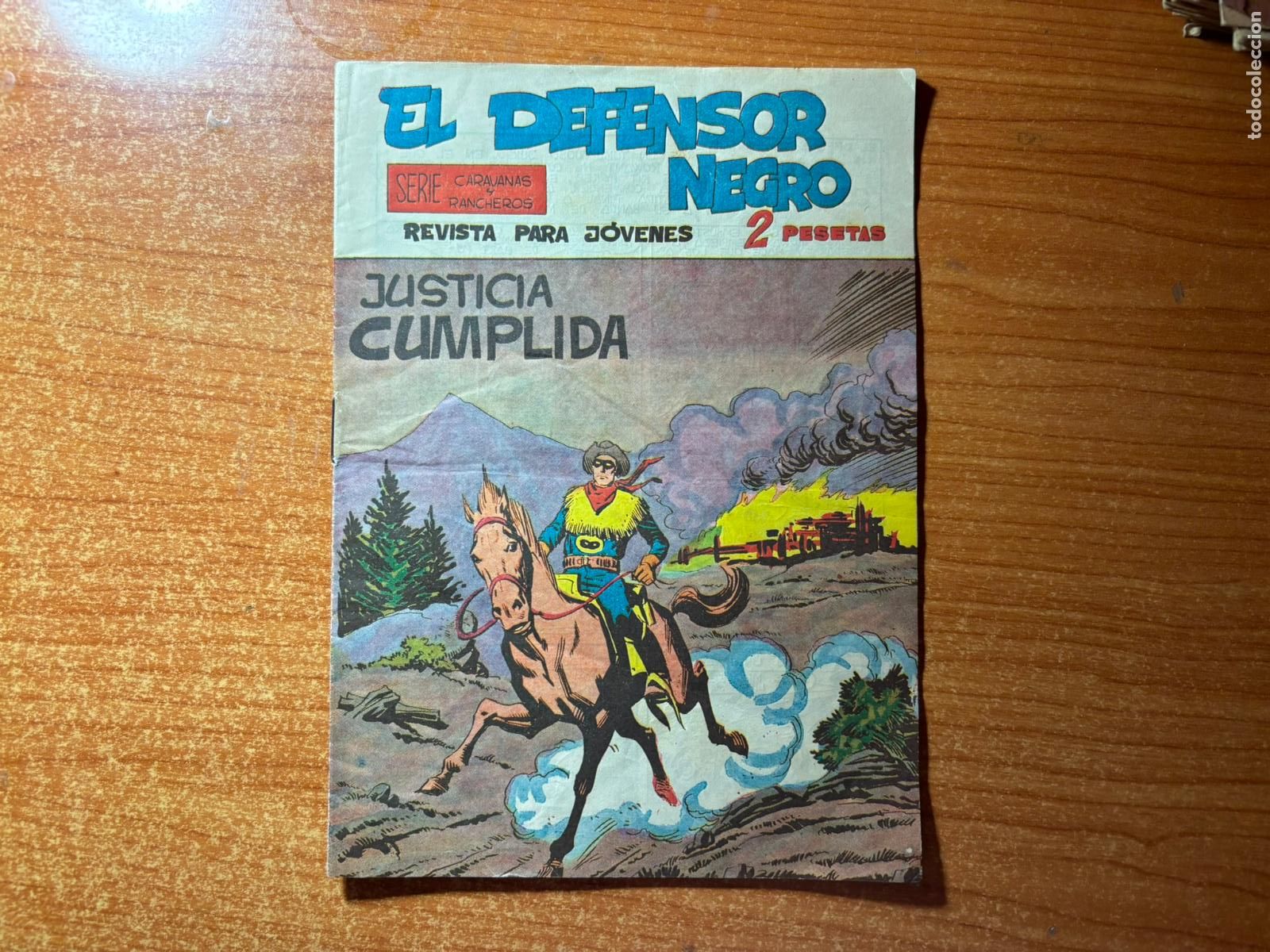 Tebeos: EL DEFENSOR NEGRO N&ordm; 28 EDITORIAL MAGA 1961 ORIGINAL