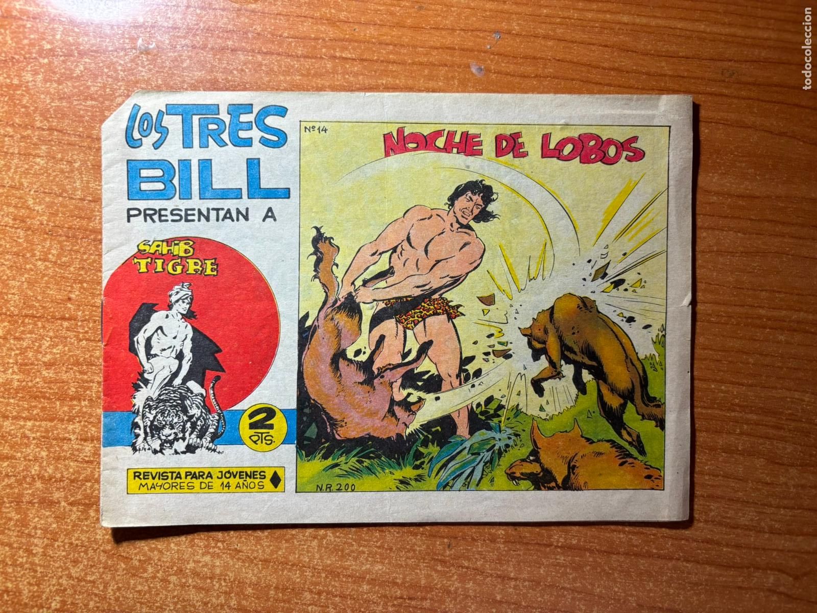 Tebeos: SAHIB TIGRE N&ordm; 14 EDITORIAL MAGA 1961 ORIGINAL