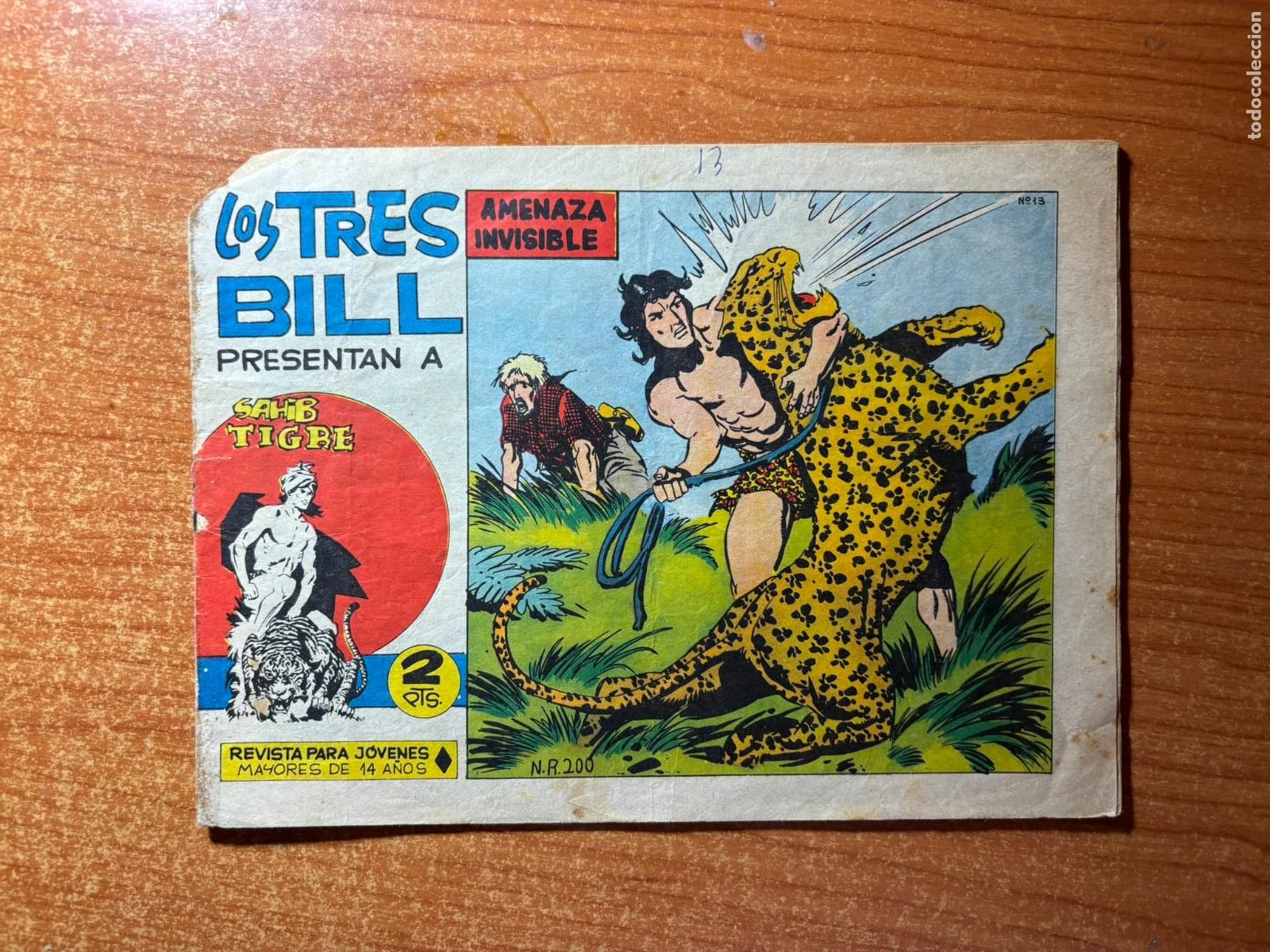 Tebeos: SAHIB TIGRE N&ordm; 13 EDITORIAL MAGA 1961 ORIGINAL