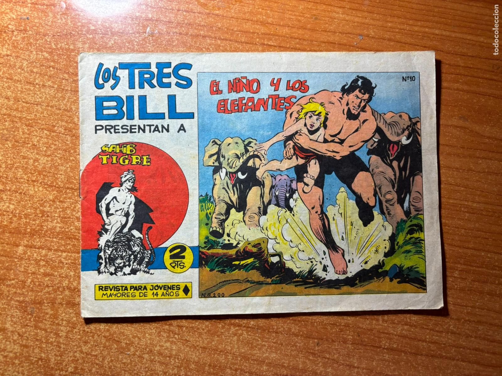 Tebeos: SAHIB TIGRE N&ordm; 10 EDITORIAL MAGA 1961 ORIGINAL