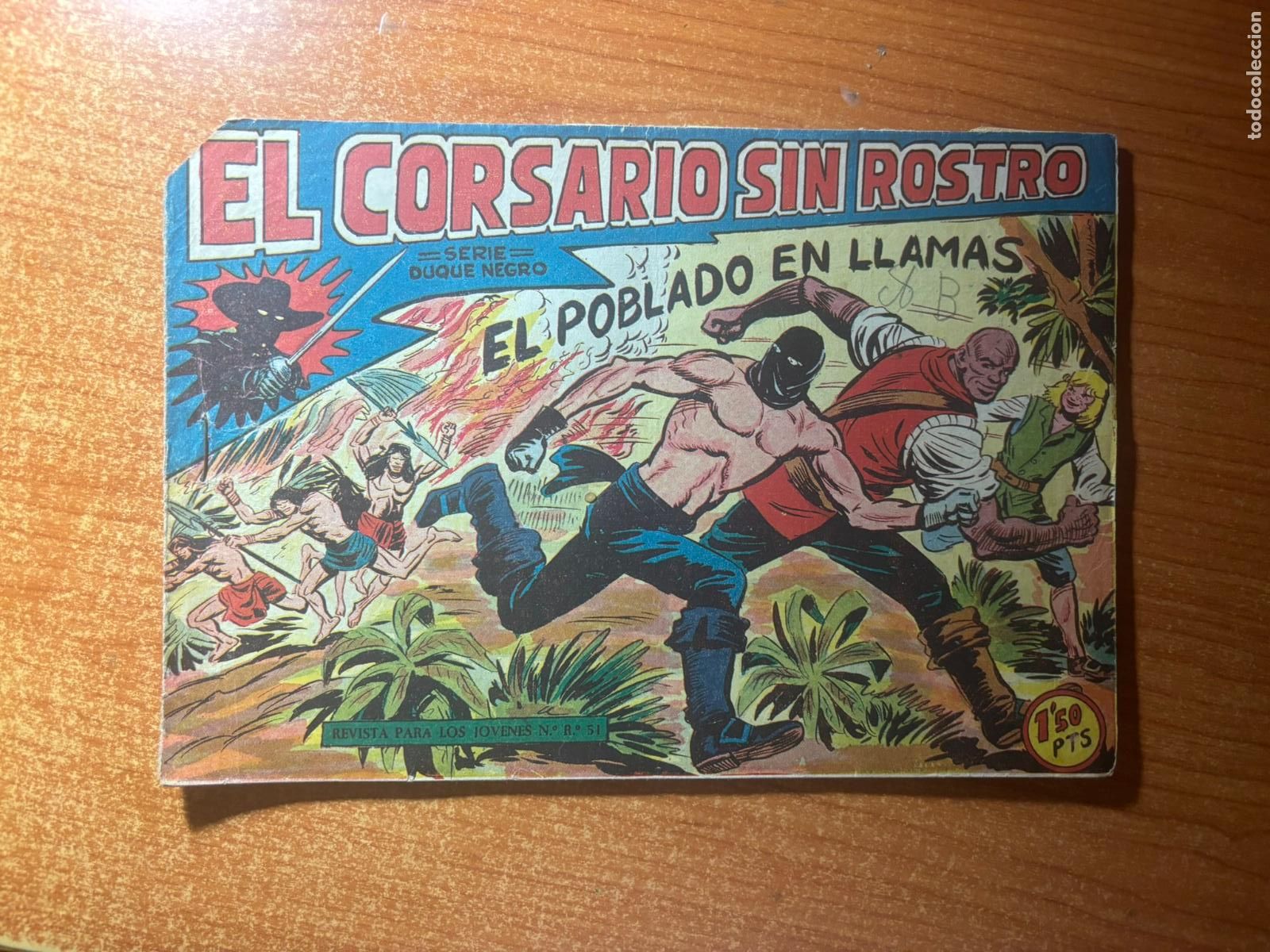 Tebeos: EL CORSARIO SIN ROSTRO DE MANUEL GAGO N&ordm; 28 EDITORIAL MAGA ORIGINAL