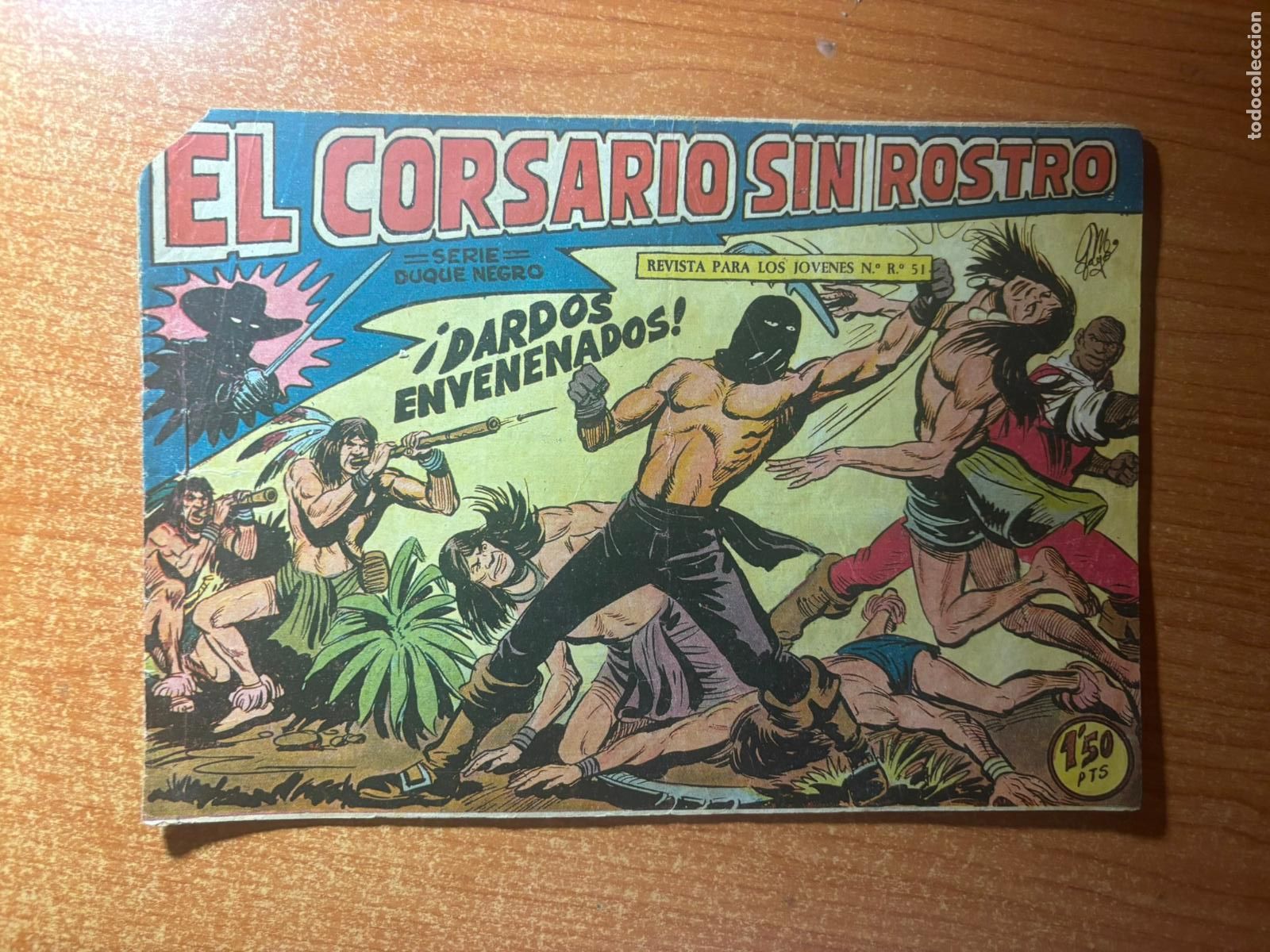 Tebeos: EL CORSARIO SIN ROSTRO DE MANUEL GAGO N&ordm; 25 EDITORIAL MAGA ORIGINAL
