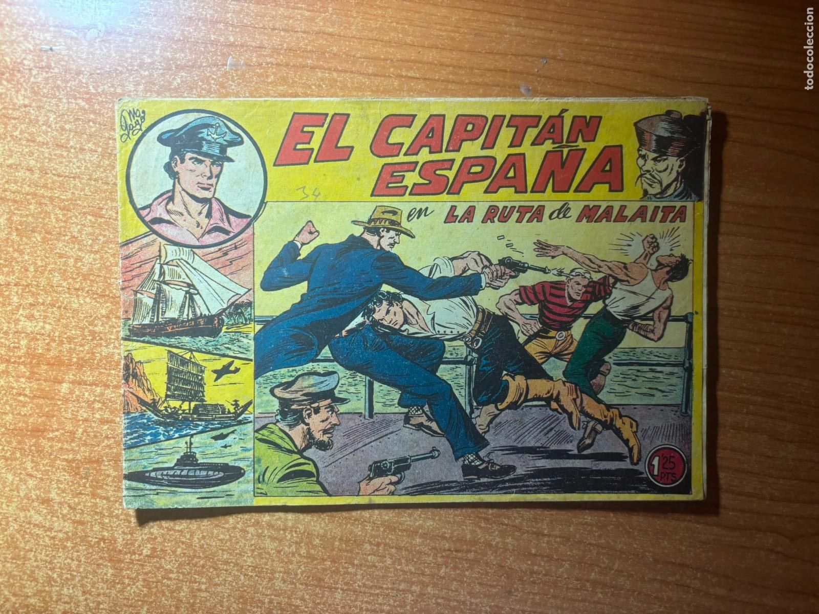 Tebeos: CAPITAN ESPA&Ntilde;A DE MANUEL GAGO N&ordm; 10 EDITORIAL MAGA ORIGINAL