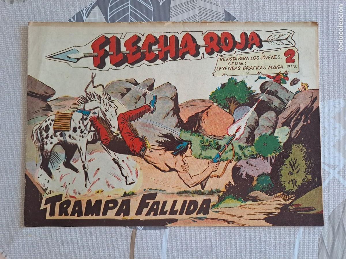 Tebeos: Flecha roja 36, Maga en buen estado