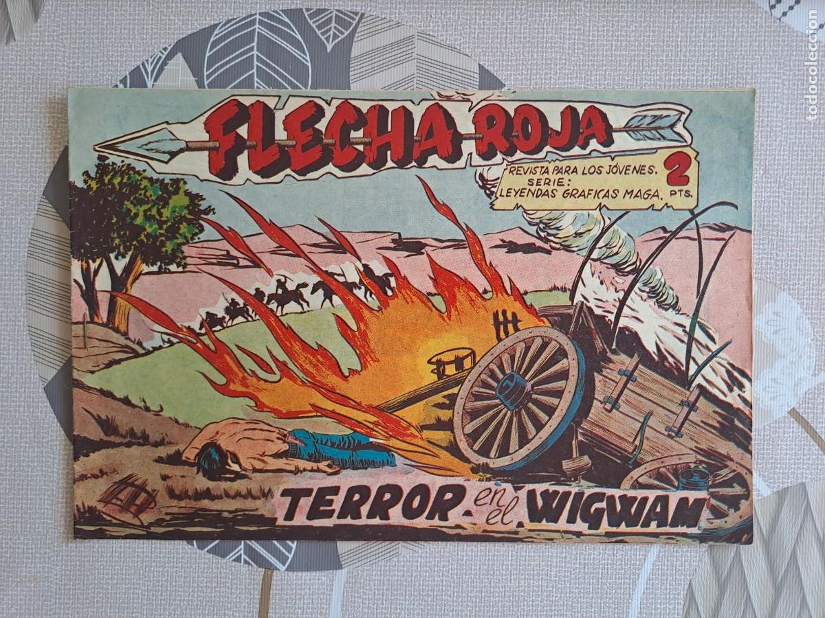 Tebeos: Flecha roja 40, Maga en buen estado