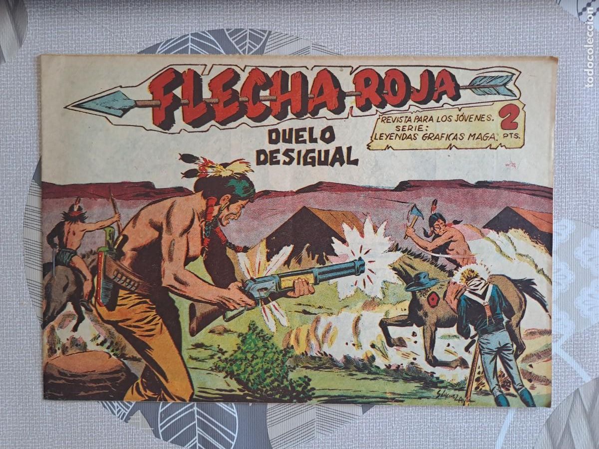 Tebeos: Flecha roja 62, Maga en buen estado