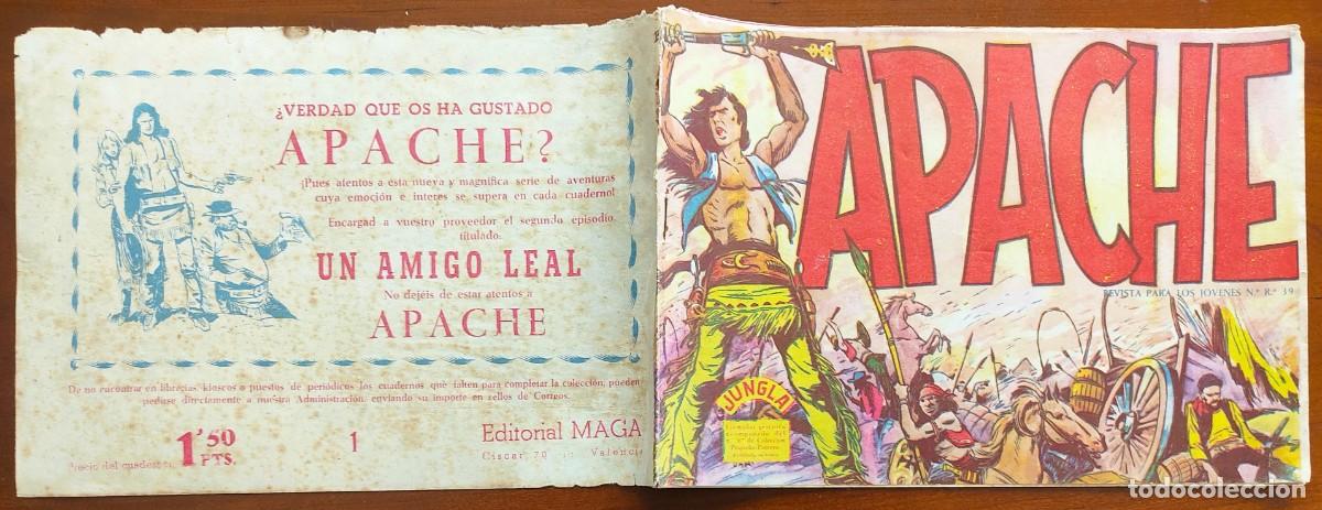 Tebeos: APACHE N&ordm; 1 - EDITORIAL MAGA - ORIGINAL DE &Eacute;POCA - Foto 2