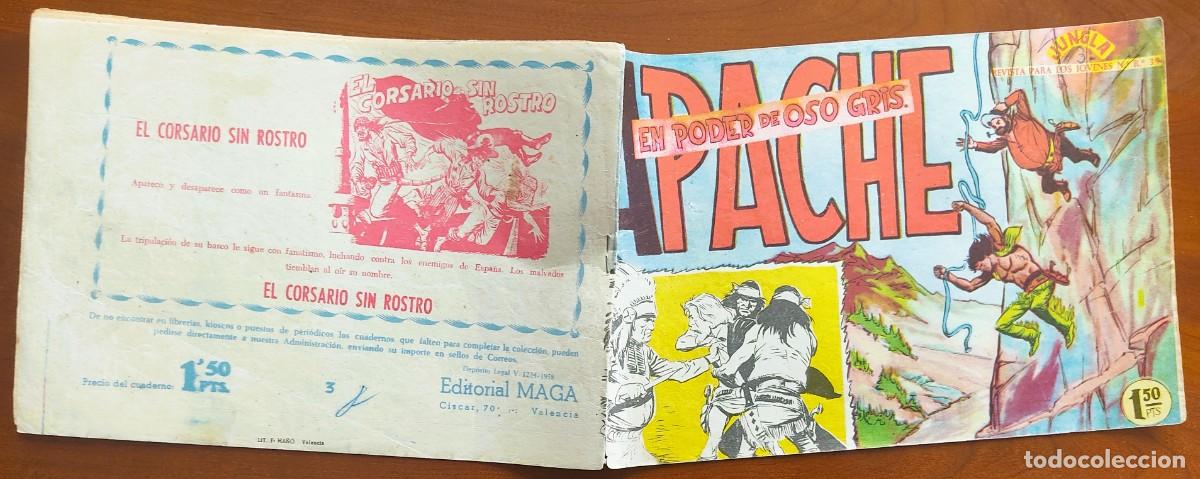 Tebeos: APACHE N&ordm; 3 - EDITORIAL MAGA - ORIGINAL DE &Eacute;POCA - Foto 2
