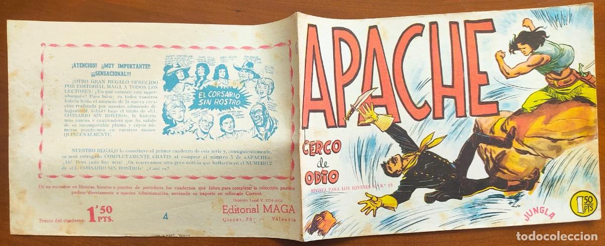 Tebeos: APACHE N&ordm; 4 - EDITORIAL MAGA - ORIGINAL DE &Eacute;POCA - Foto 2