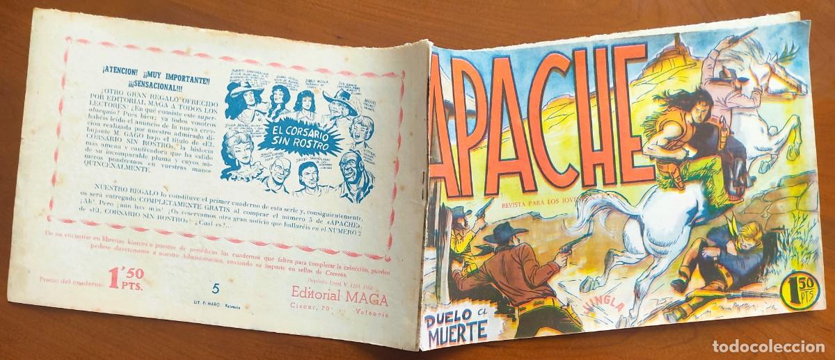Tebeos: APACHE N&ordm; 5 - EDITORIAL MAGA - ORIGINAL DE &Eacute;POCA - Foto 2