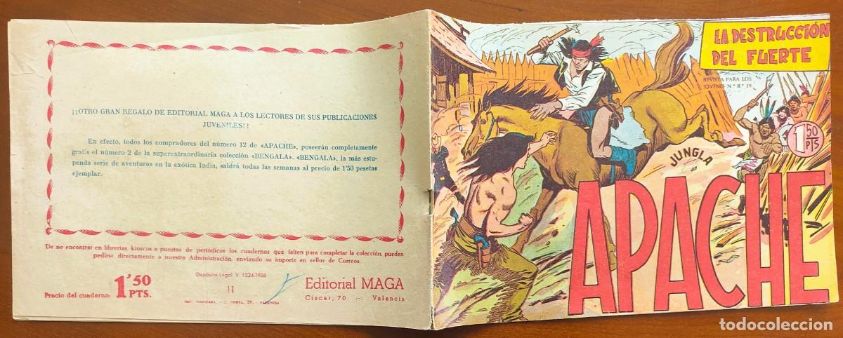 Tebeos: APACHE N&ordm; 11 - EDITORIAL MAGA - ORIGINAL DE &Eacute;POCA - Foto 2
