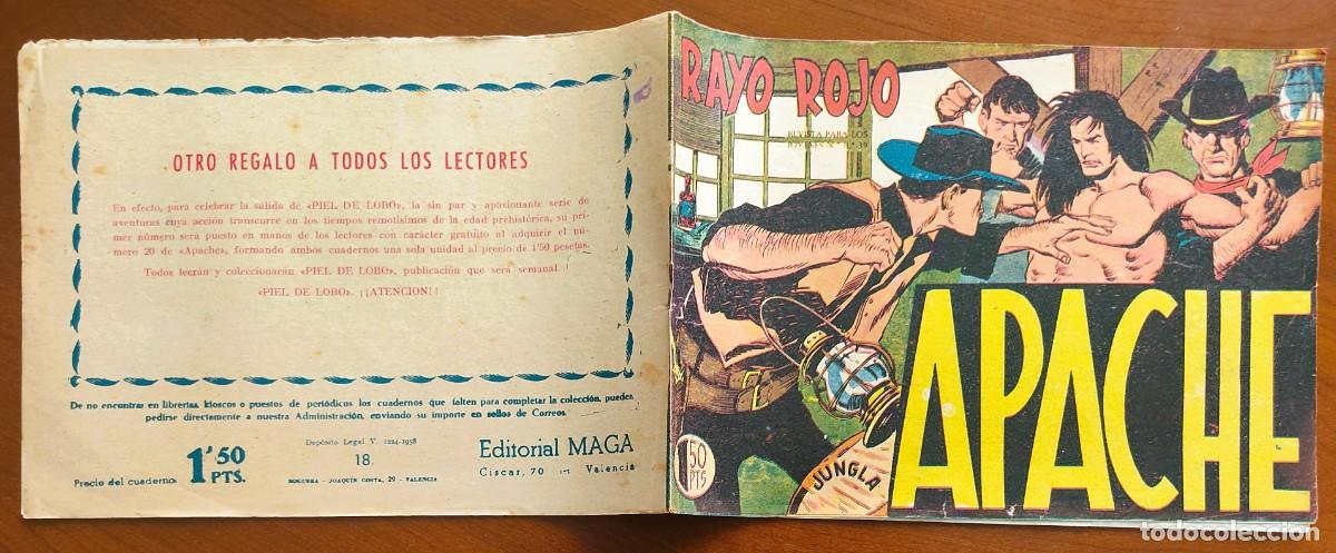 Tebeos: APACHE N&ordm; 18 - EDITORIAL MAGA - ORIGINAL DE &Eacute;POCA - Foto 2