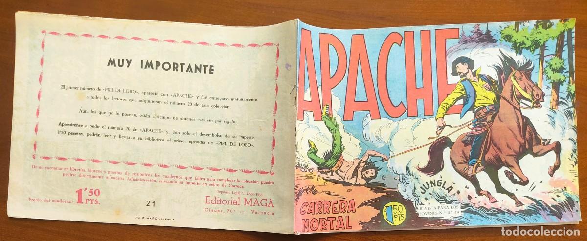 Tebeos: APACHE N&ordm; 21 - EDITORIAL MAGA - ORIGINAL DE &Eacute;POCA - Foto 2